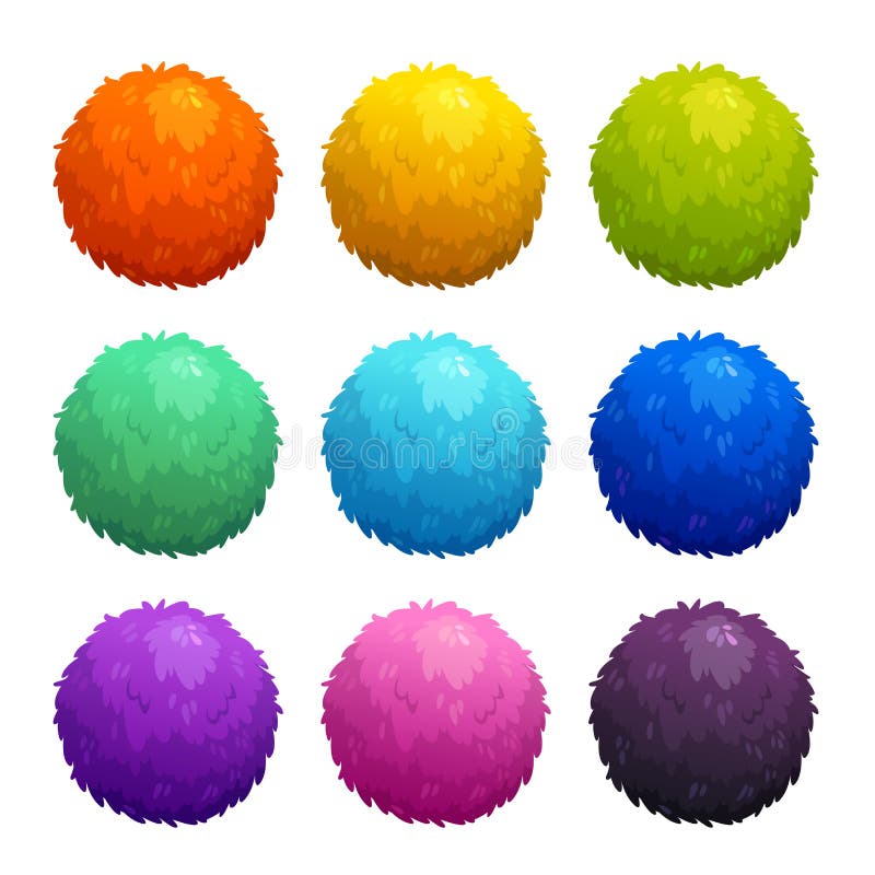 Formas de bolas coloridas forma redonda elemento do jogo ilustração  vetorial