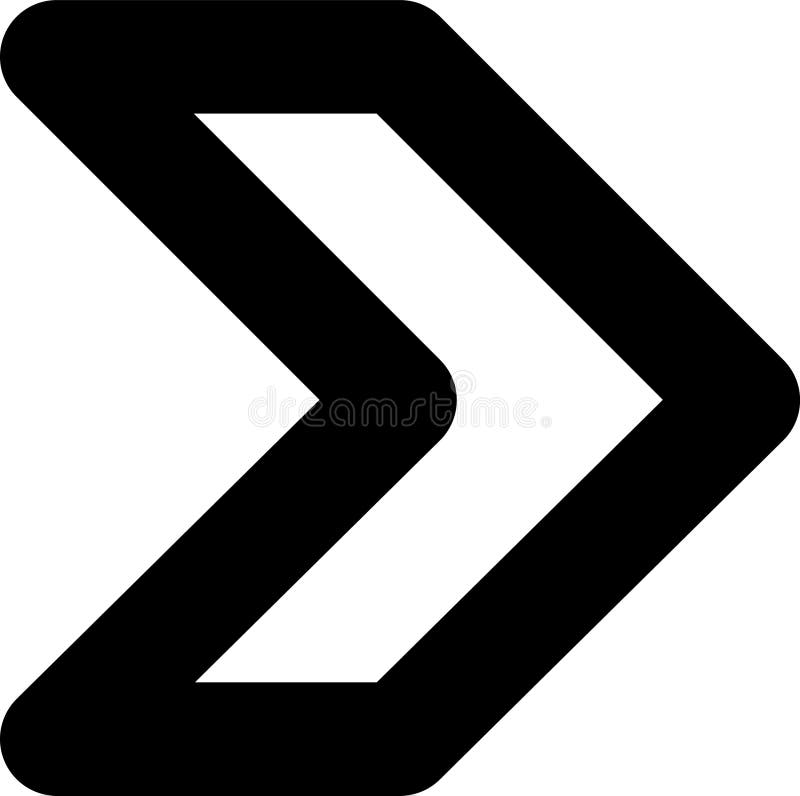 Bold black arrow pointing right, representing forward movement and progress, set against a clean white background, creating a modern and minimalistic design element