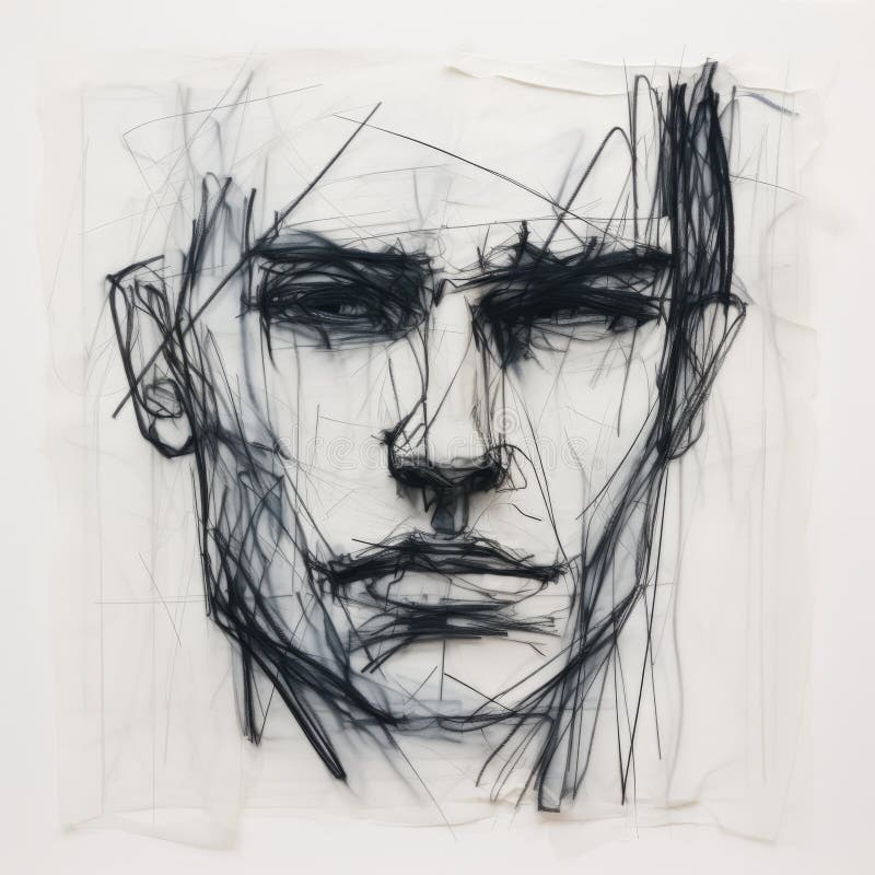 Bold and Expressive Abstract Portrait a Unique Interpretation of the