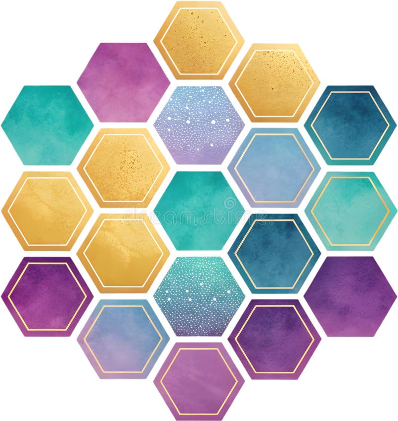 Colorful geometric patterns creating vibrant abstract visual designs for modern art. vector illustration