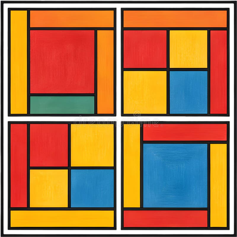 Colorful geometric patterns creating vibrant abstract visual designs for modern art. vector illustration