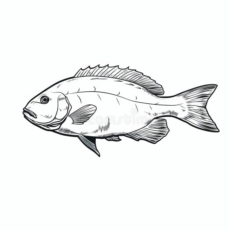 Fish Pencil Drawing