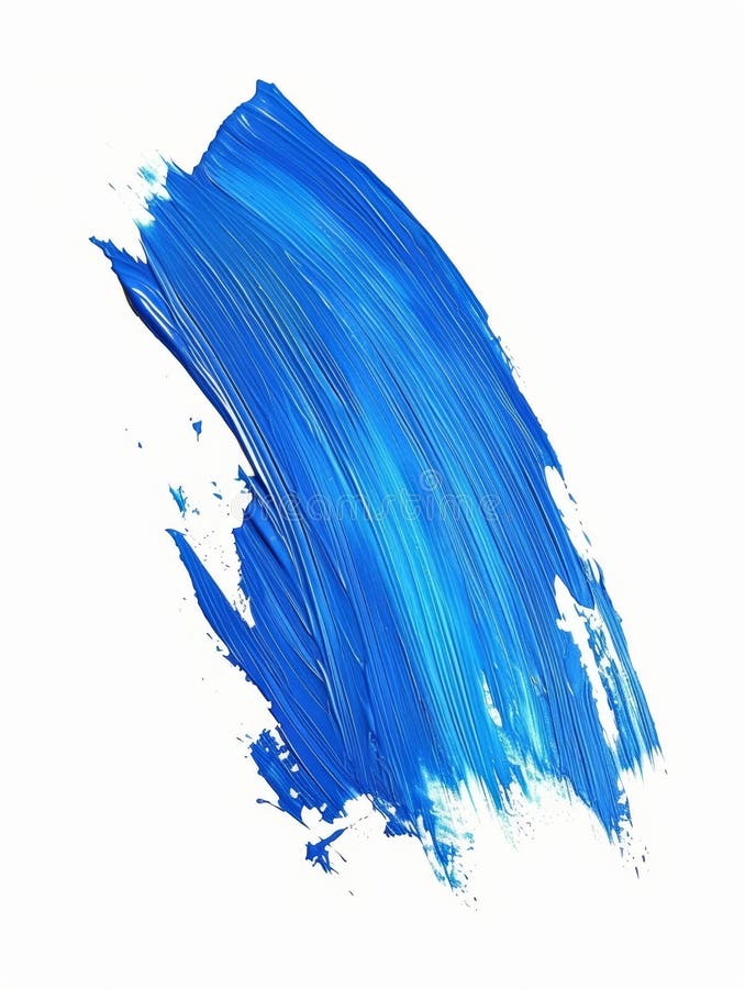 Bold and Textured, this Swipe of Blue Paint Makes an Impact with Its