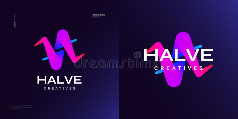 Bold and Vibrant Letter H Logo Design with Colorful Gradient Concept ...