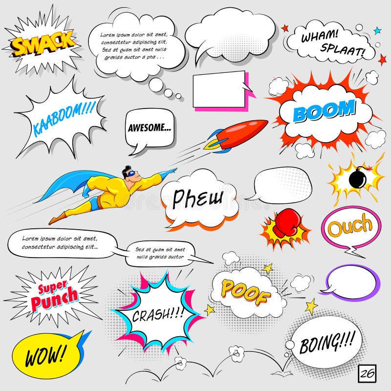 Bolha cômica do discurso ilustração royalty free Bolha cômica do discurso ilustração royalty free