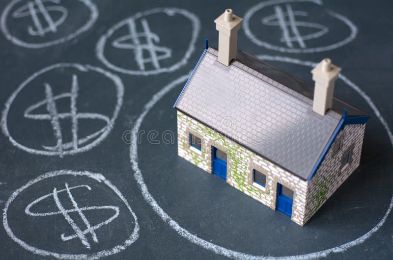 Bolha imobiliária foto de stock royalty free