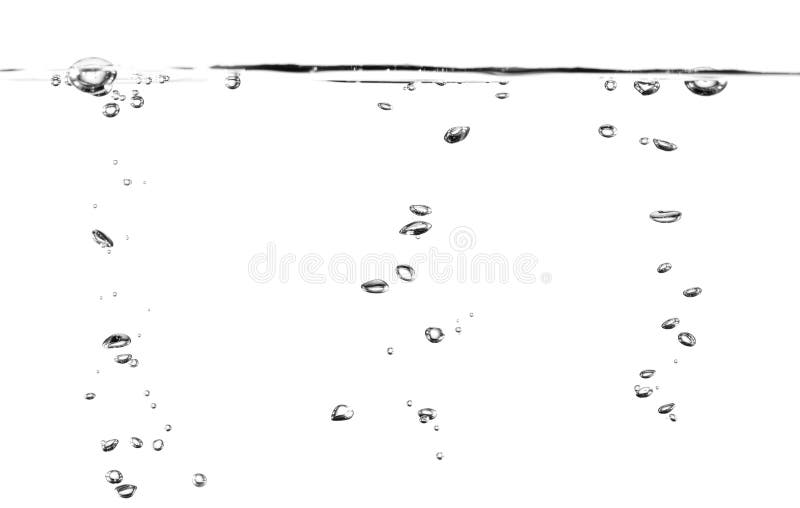 collection water bubble black oxygen air  in underwater clear liquid with bubbles flowing up on the water surface  isolated on a white background. collection water bubble black oxygen air  in underwater clear liquid with bubbles flowing up on the water surface  isolated on a white background