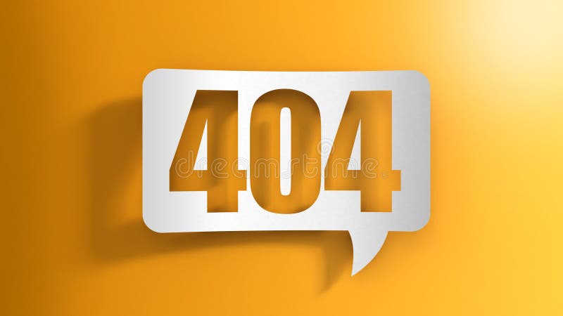 Bolha do discurso com 404 ilustração do vetor Bolha do discurso com 404 ilustração do vetor