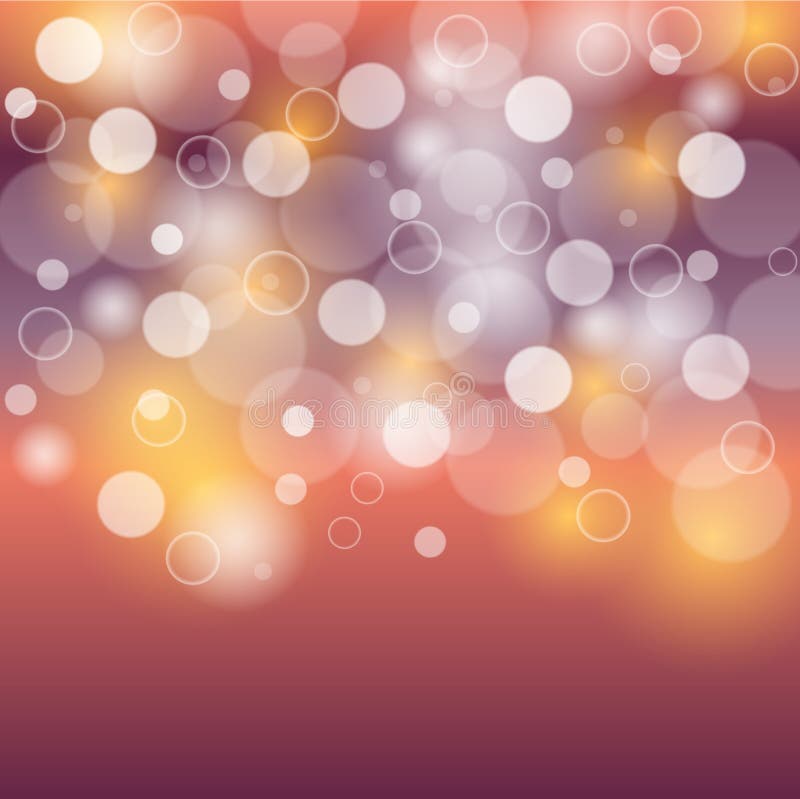 Bolhas vermelhas do fundo roxo e amarelo ou luzes brancas do bokeh ilustração royalty free Bolhas vermelhas do fundo roxo e amarelo ou luzes brancas do bokeh ilustração royalty free