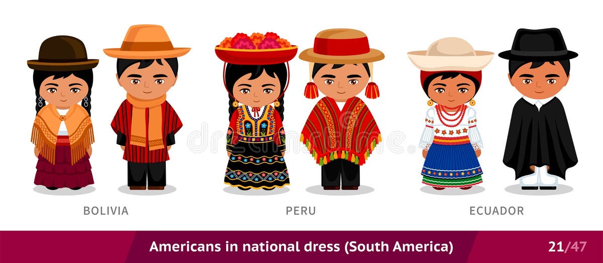 Bolivia Traditional Clothing Stock Illustrations – 79 Bolivia ...