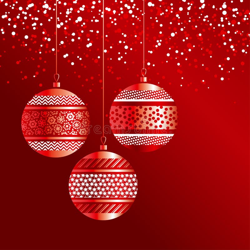 Bolle di lusso di natale di rosso con la decorazione dell'oro royalty illustrazione gratis Bolle di lusso di natale di rosso con la decorazione dell'oro royalty illustrazione gratis