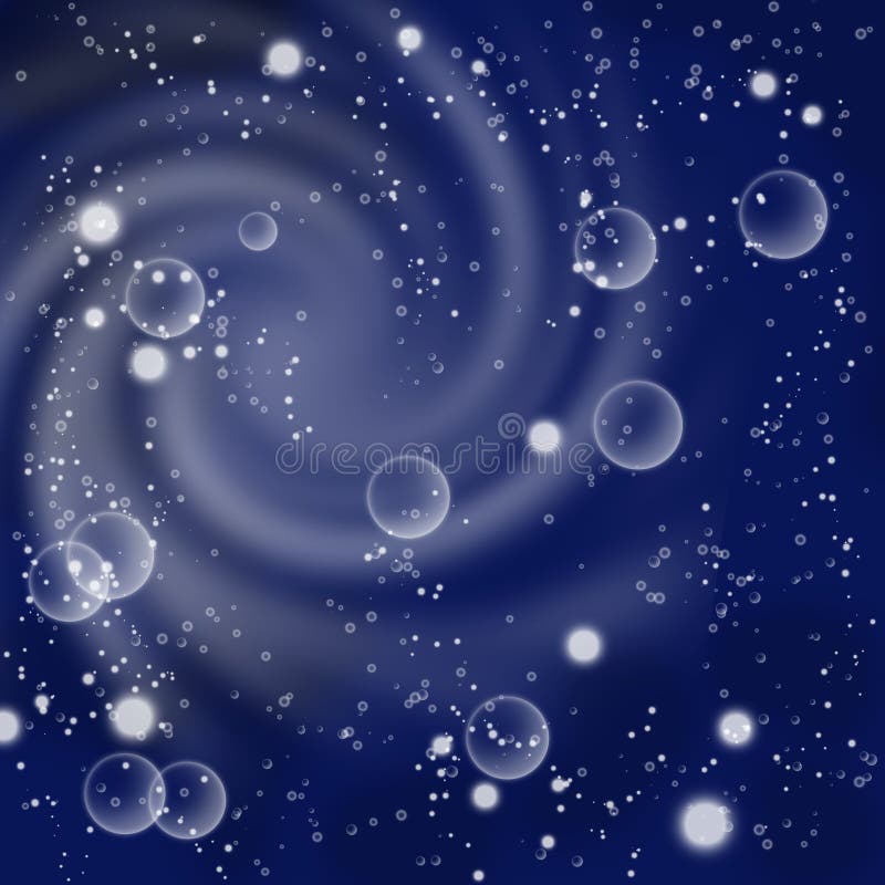 Bolle su un fondo blu illustrazione vettoriale Bolle su un fondo blu illustrazione vettoriale