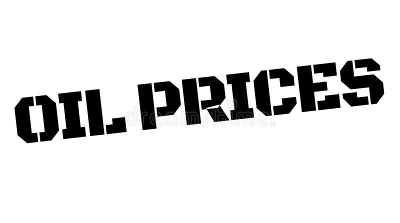 Bollo del nero di prezzi del petrolio royalty illustrazione gratis Bollo del nero di prezzi del petrolio royalty illustrazione gratis