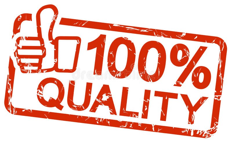 bollo rosso con qualità 100% del testo royalty illustrazione gratis bollo rosso con qualità 100% del testo royalty illustrazione gratis