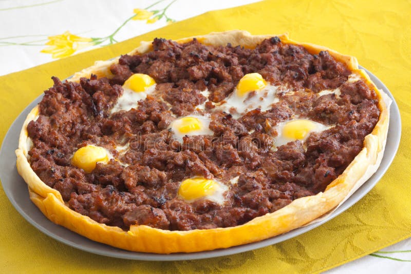 Bolo caseiro da carne imagem de stock royalty free