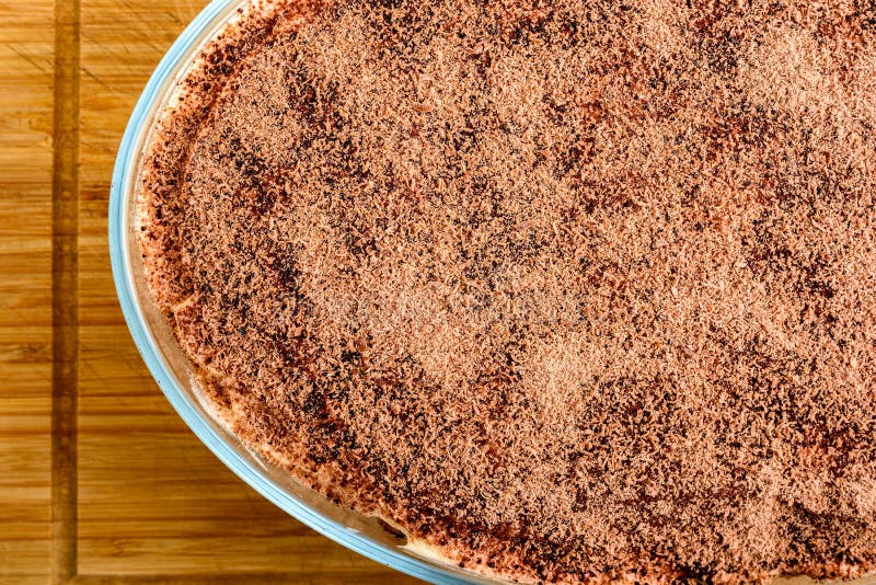 Bolo caseiro do Tiramisu imagens de stock