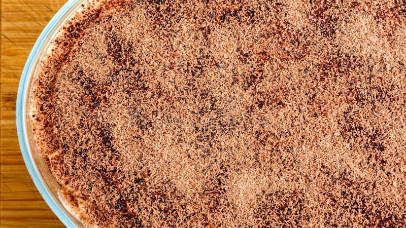 Bolo caseiro do Tiramisu foto de stock