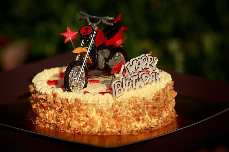 Topper de bolo de moto, tema de motocross, festa de aniversário