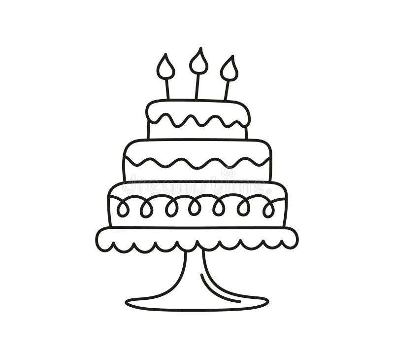 Vetores de Bolo De Aniversário Colorir A Vela Do Bolo De Livro No Estilo  Desenho Animado Em Fundo Branco Feliz Aniversário Fundo De Doodle Vetorial  Cartão De Saudação De Natal Livro De