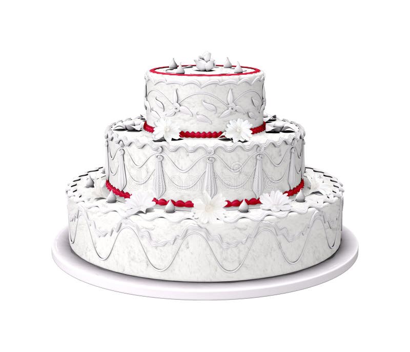 Bolo de casamento doce ilustração stock Bolo de casamento doce ilustração stock