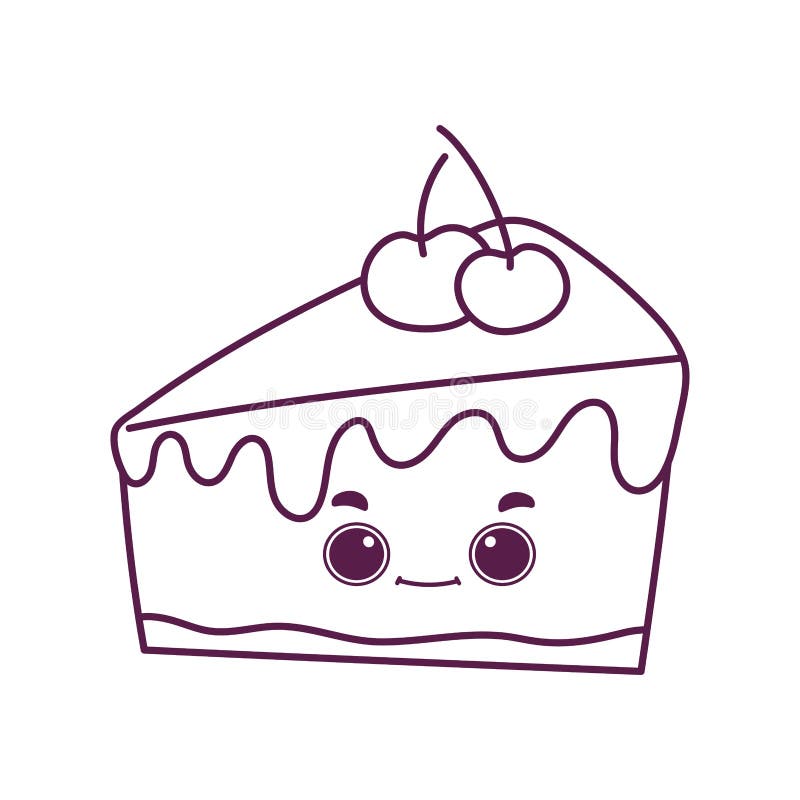 Desenho De Páginas Para Colorir Kawaii Com Um Esboço Bolo E Frutas Vetor  PNG , Desenho Kawaii, Desenho De Bolo, Desenho De Frutas Imagem PNG e Vetor  Para Download Gratuito