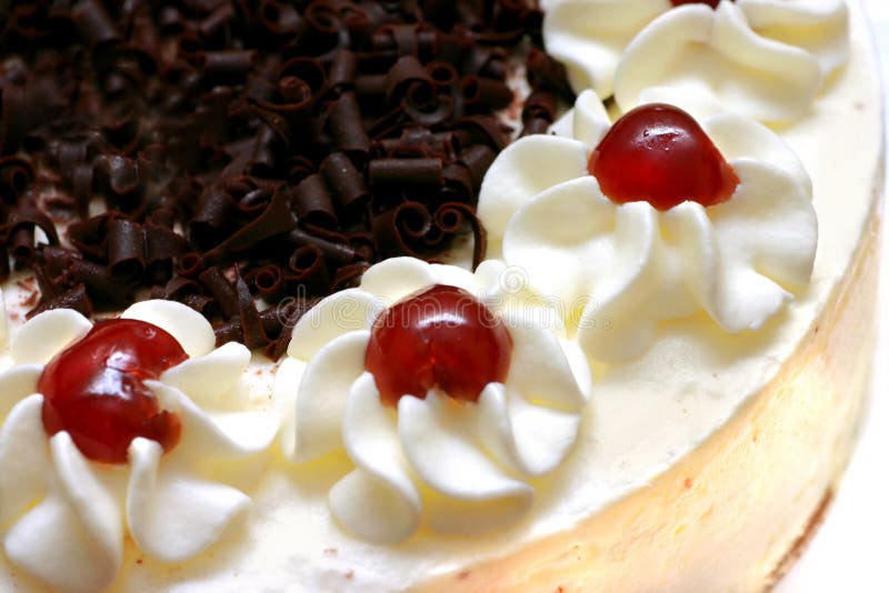Bolo de creme chicoteado imagem de stock Bolo de creme chicoteado imagem de stock