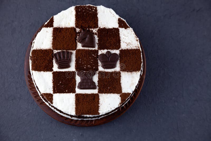 CHESS CAKE - BOLO TABULEIRO DE XADREZ 