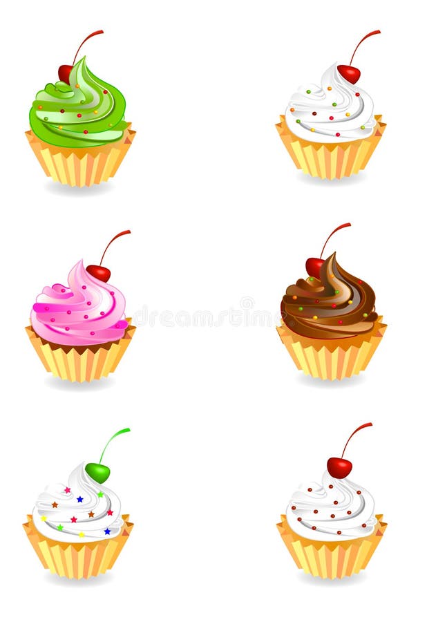 Cupcake ilustração do vetor