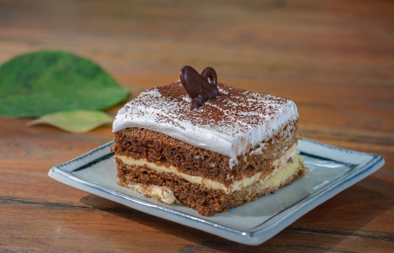 Bolo do Tiramisu, sobremesa italiana tradicional imagem de stock Bolo do Tiramisu, sobremesa italiana tradicional imagem de stock