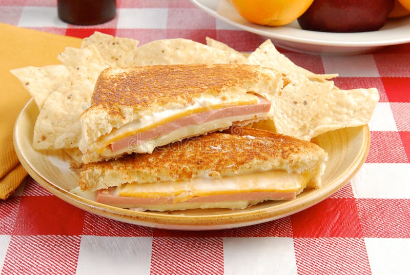 Bologna and Cheese Sandwich Stock Photo Image of potato, bologna