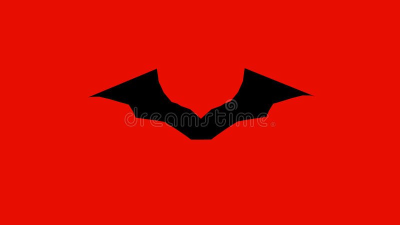 The Batman Logo on Red Background To Celebrate the New Incoming Batman  Movie Stock Illustration - Illustration of comics, event: 238483562