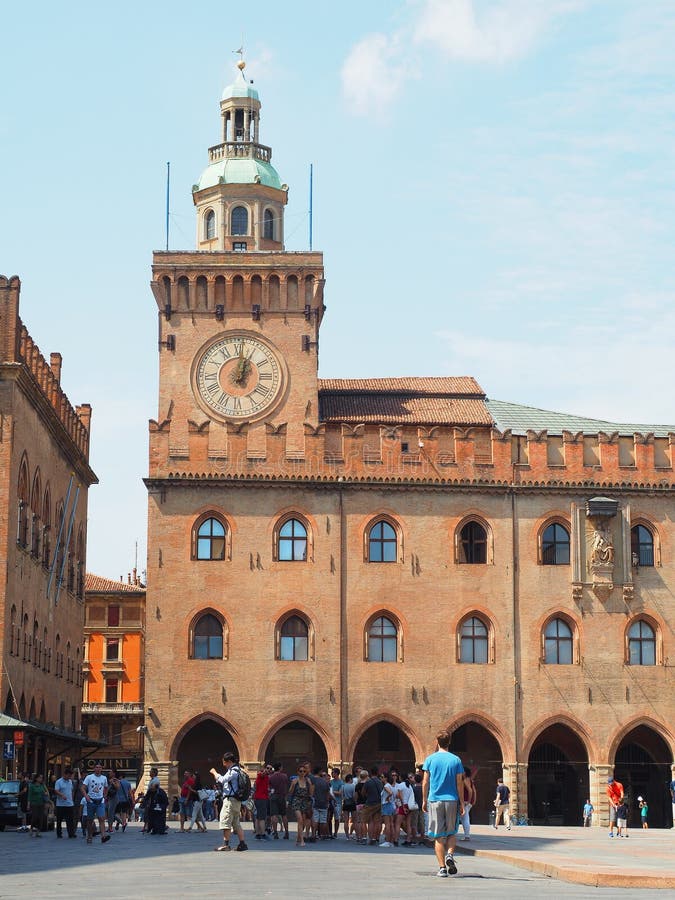 Bolognapiazzamaggiore arkivfoton Bolognapiazzamaggiore arkivfoton