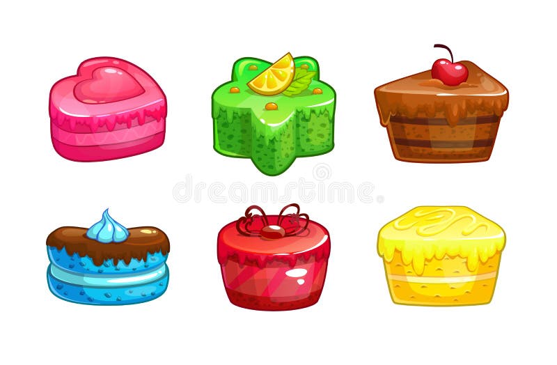 bolo de doces clipart colorido dos desenhos animados 8944205 Vetor no  Vecteezy