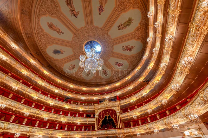 Moscow, Russia - June 27, 2018: The Bolshoi Theater, a historic theater in Moscow, Russia which holds ballet and opera performances. Moscow, Russia - June 27, 2018: The Bolshoi Theater, a historic theater in Moscow, Russia which holds ballet and opera performances