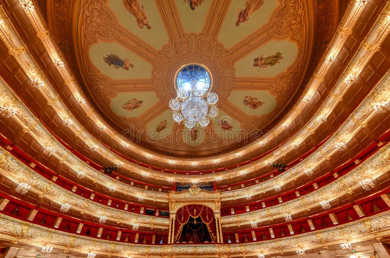 Moscow, Russia - June 27, 2018: The Bolshoi Theater, a historic theater in Moscow, Russia which holds ballet and opera performances. Moscow, Russia - June 27, 2018: The Bolshoi Theater, a historic theater in Moscow, Russia which holds ballet and opera performances