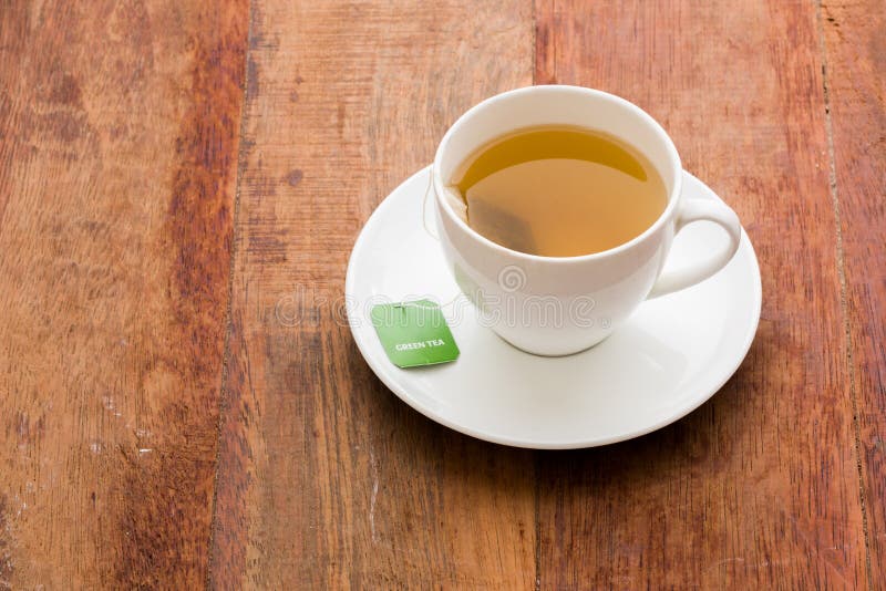 Bolsita de té verde imágenes de archivo libres de regalías Bolsita de té verde imágenes de archivo libres de regalías