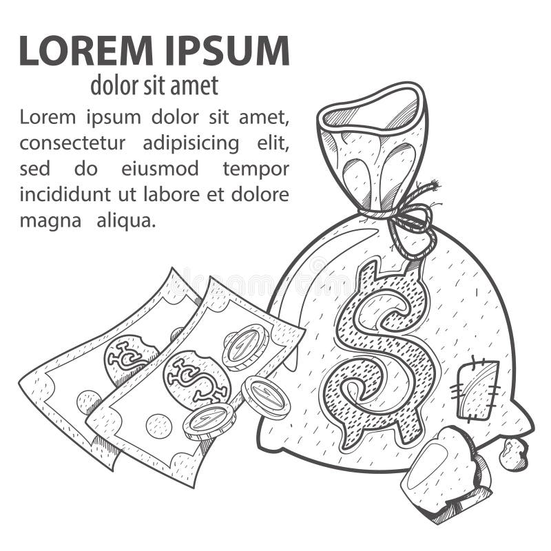 Bolso con el logotipo del dinero Banco del vintage, oeste salvaje, elemento del juego libre illustration Bolso con el logotipo del dinero Banco del vintage, oeste salvaje, elemento del juego libre illustration