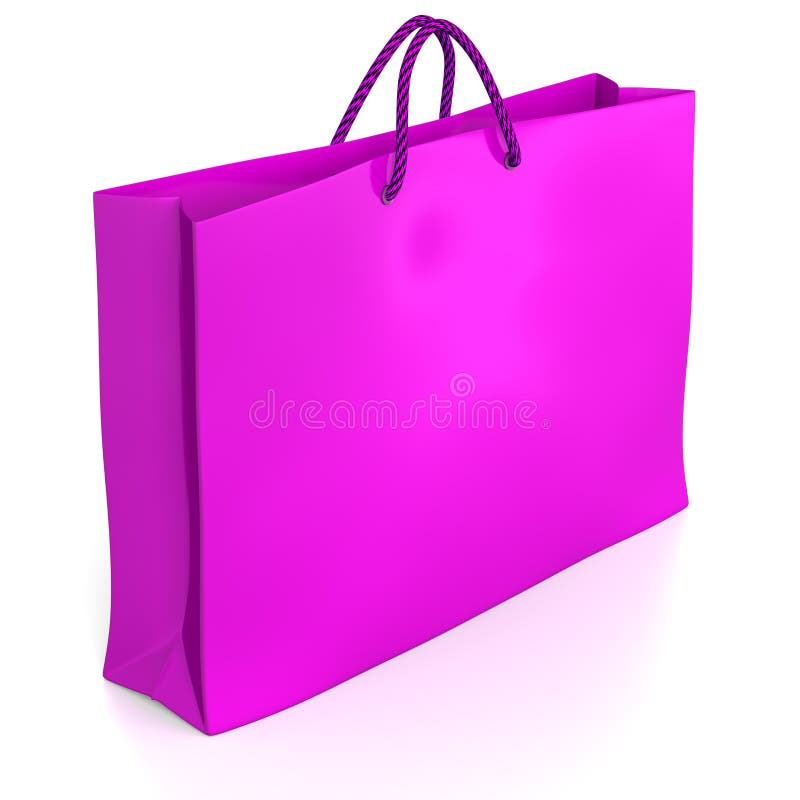 Bolso de compras rosado. libre illustration