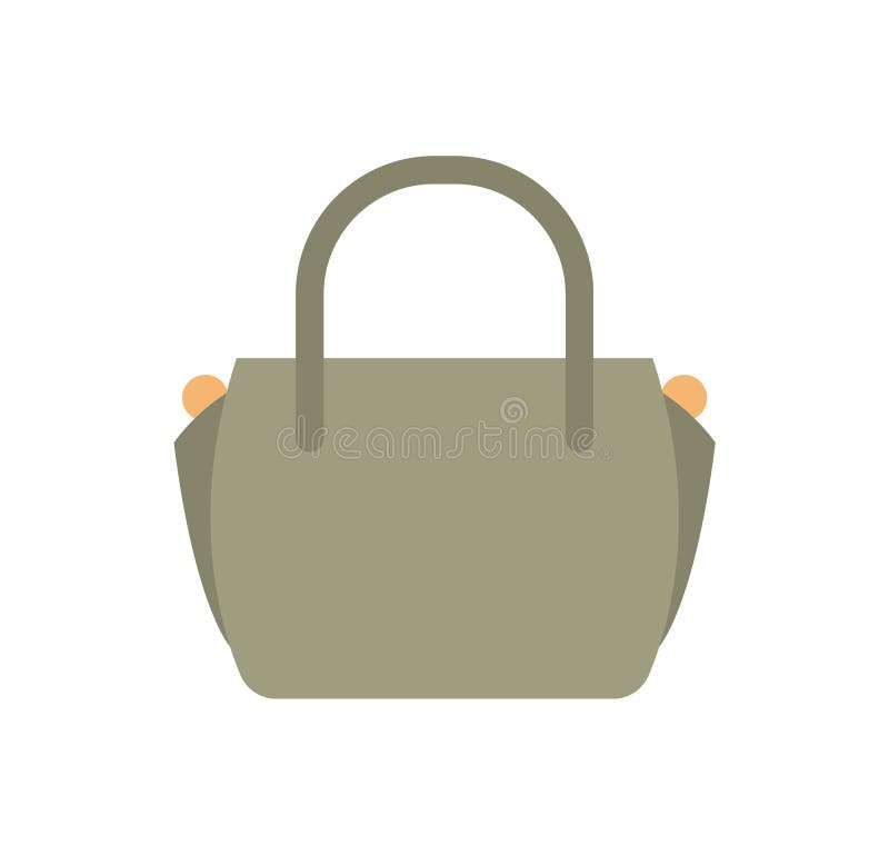 Bolso de cuero femenino de moda de Grey Color stock de ilustración Bolso de cuero femenino de moda de Grey Color stock de ilustración