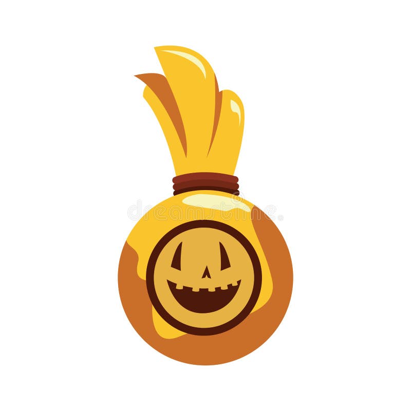 Bolso de la calabaza de Halloween en el fondo blanco libre illustration Bolso de la calabaza de Halloween en el fondo blanco libre illustration