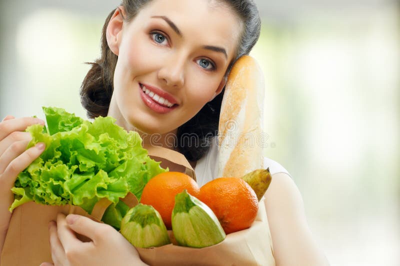 Bolso del alimento fotografía de archivo libre de regalías Bolso del alimento fotografía de archivo libre de regalías
