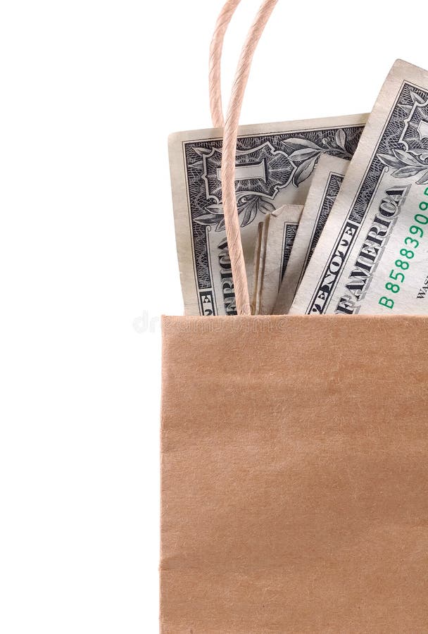 Bolso del dinero fotos de archivo libres de regalías
