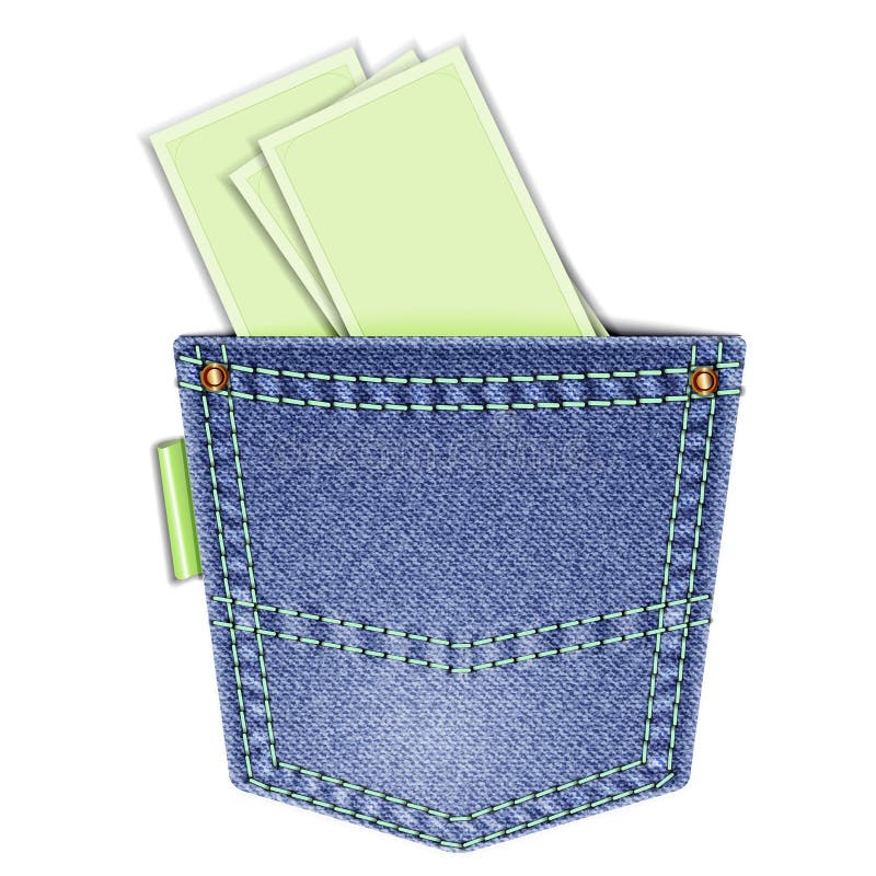 Bolso traseiro ilustração do vetor Bolso traseiro ilustração do vetor