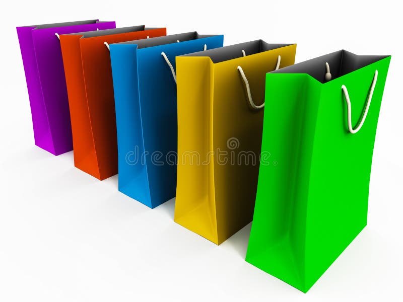 Bolsos de compras libre illustration Bolsos de compras libre illustration