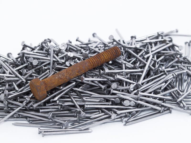Bolt And Nails Picture. Image 5086454
