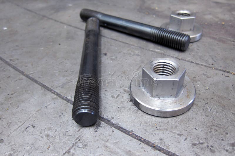 Bolt and nut stock image. Image of caution, factory, labourer 53294673