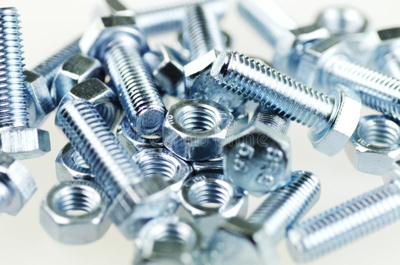 Bolt Screws and Nuts Closeup Stock Photo Image of screws, repairs