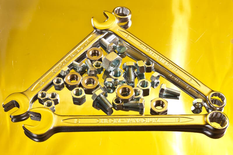 Bolt and wrench stock image. Image of tool, bolt, ironware 9255815