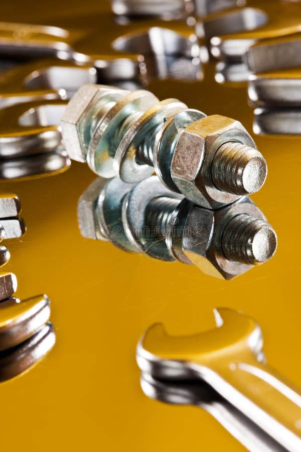 Bolt and wrench stock photo. Image of spanner, hardware 12316556