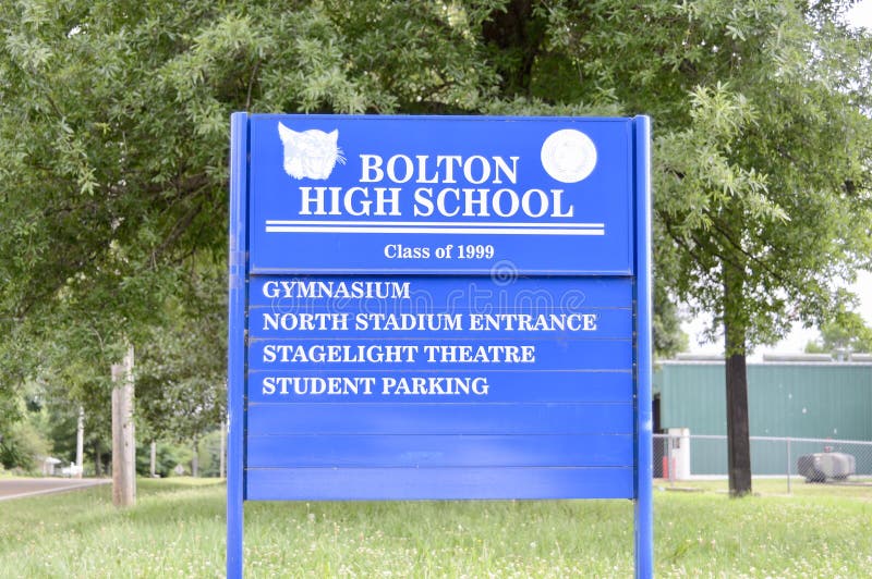 BoltonHighSchoolKlasse Von 1999, Bolton, TN Redaktionelles Bild